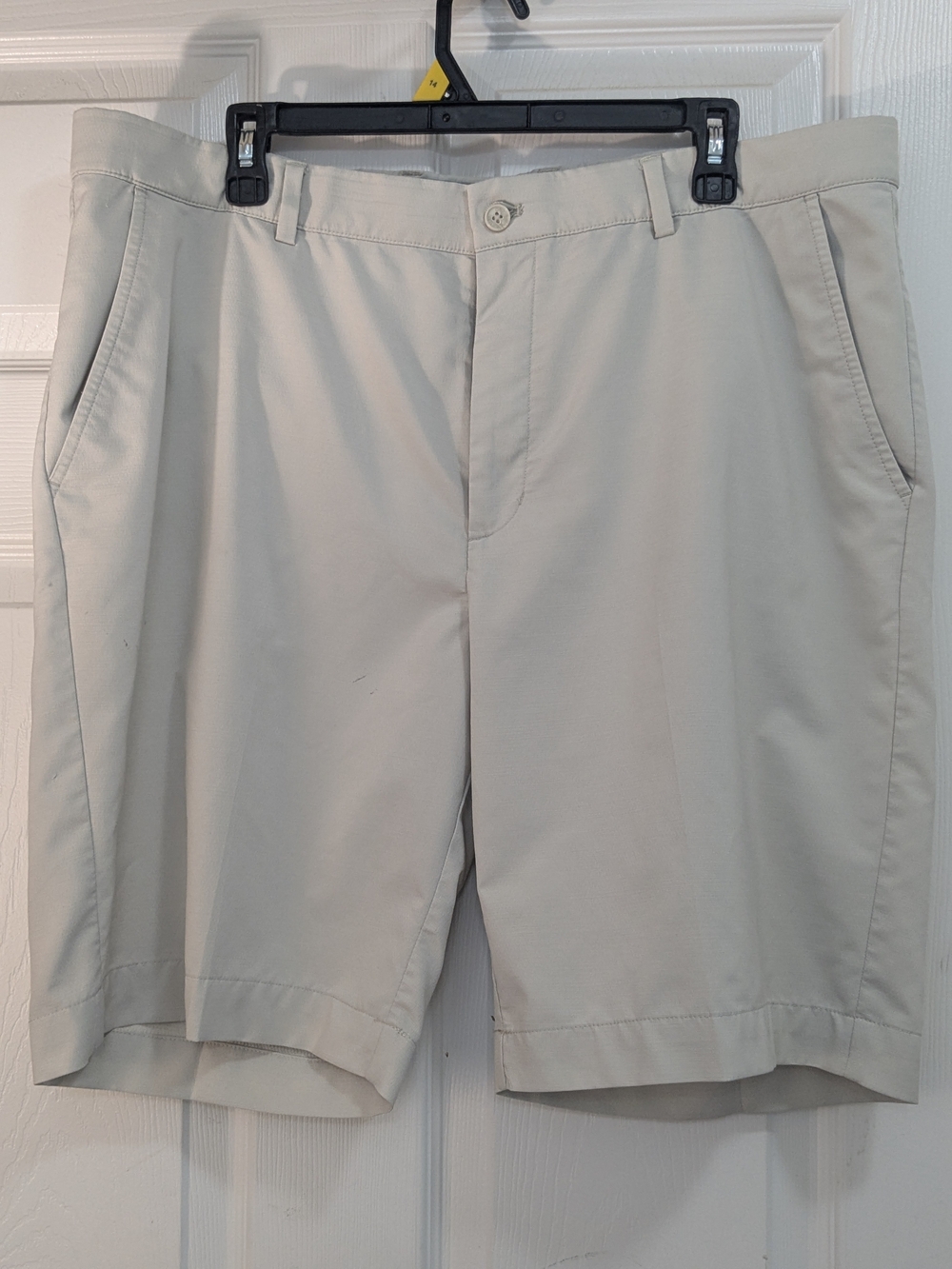 Greg Norman Collection Men's Beige Flat Front Shorts